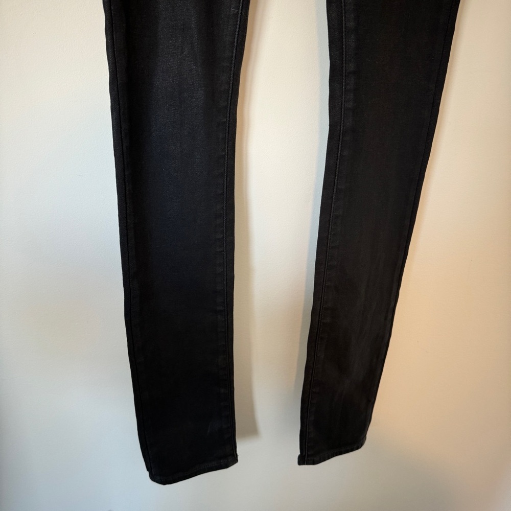 Helmut Lang Coated Grey Black Skinny Jeans 25 - Picture 6 of 8